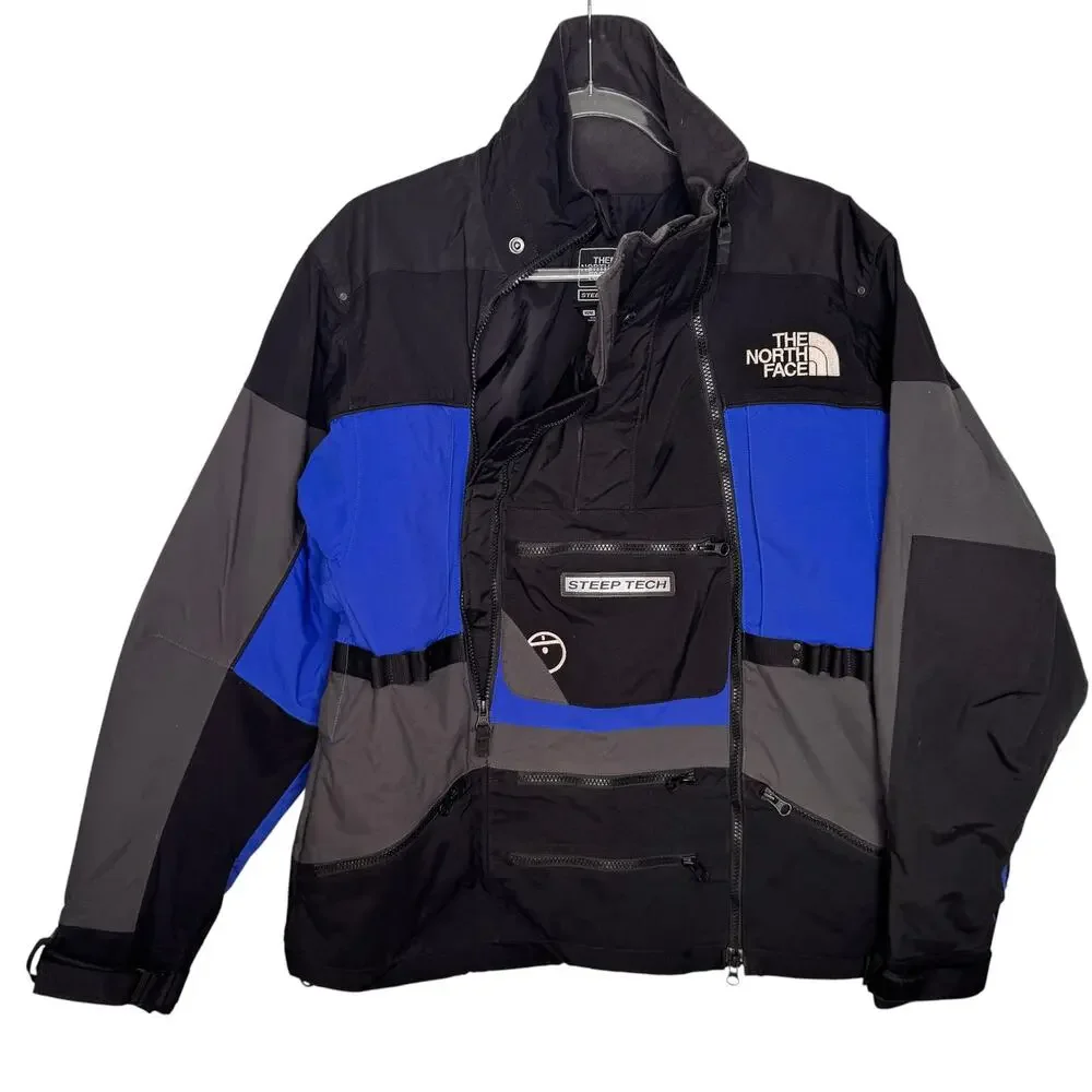 The North Face Steep Tech T150 T550 Jacket Black Blue Gray 2012 Men’s M